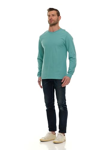 BILLIONHATS langärmlige bunte T-Shirts für Herren, Rundhalsausschnitt Bulk T-Shirts für Männer - Bild 24 von 26