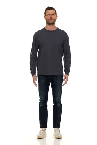 BILLIONHATS langärmlige bunte T-Shirts für Herren, Rundhalsausschnitt Bulk T-Shirts für Männer - Bild 26 von 26