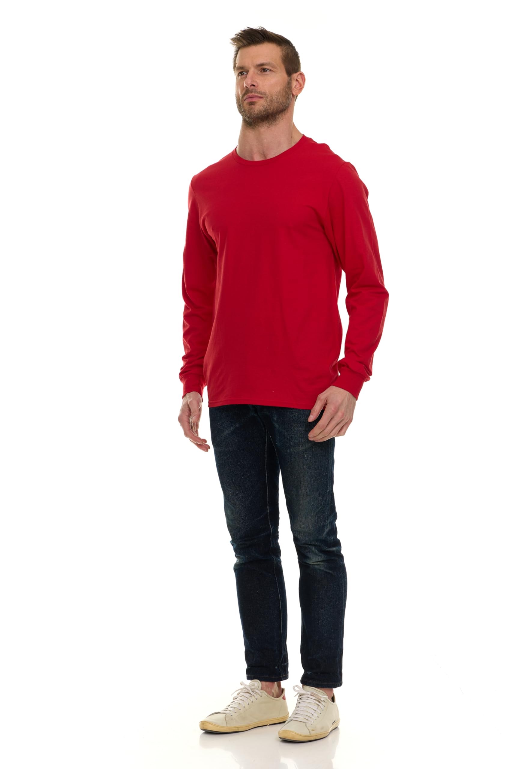 BILLIONHATS langärmlige bunte T-Shirts für Herren, Rundhalsausschnitt Bulk T-Shirts für Männer - Bild 7 von 26
