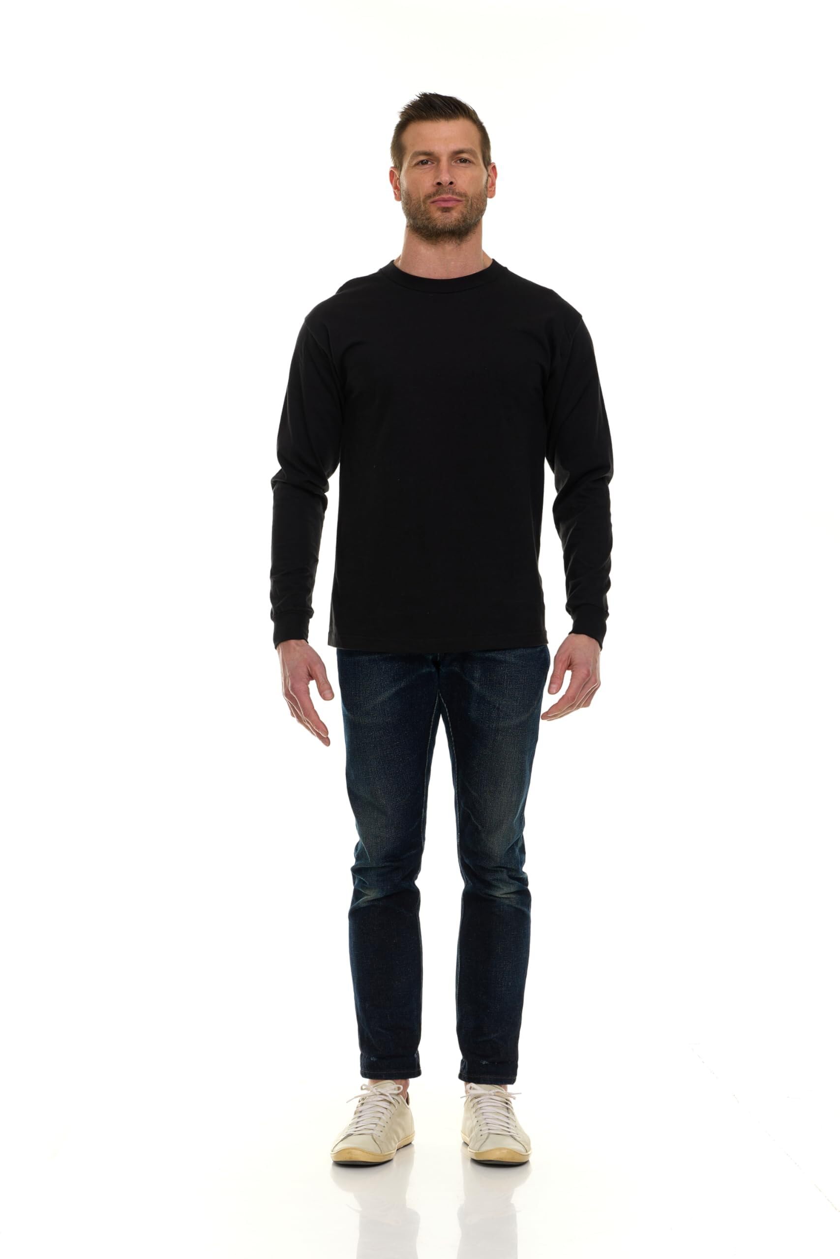 BILLIONHATS langärmlige bunte T-Shirts für Herren, Rundhalsausschnitt Bulk T-Shirts für Männer - Bild 8 von 26