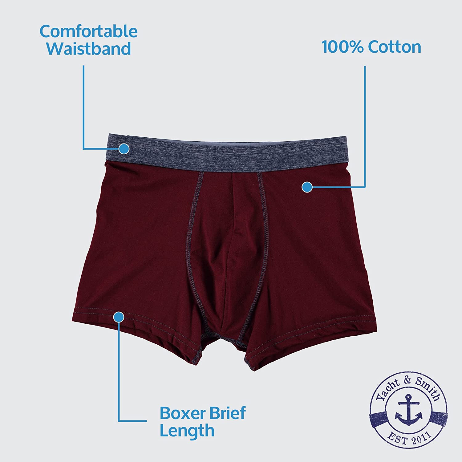 72 Pack of Mens Boxer Briefs Underwear Bulk, 100 Cotton, Soft, Comfortable eBay