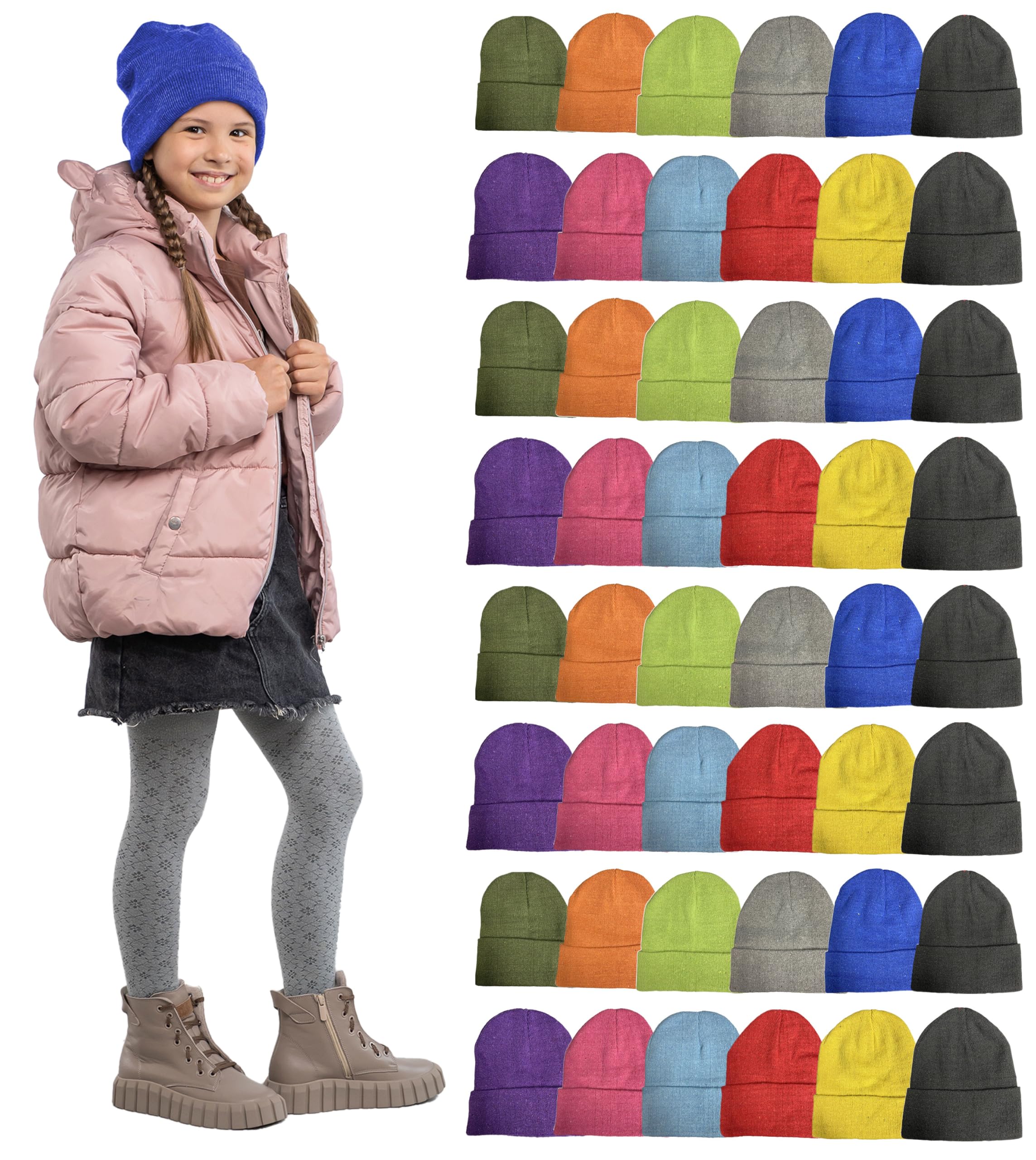 Yacht & Smith Wholesale Bulk Winter Thermal Beanies Skull Caps,Unisex - Picture 107 of 167