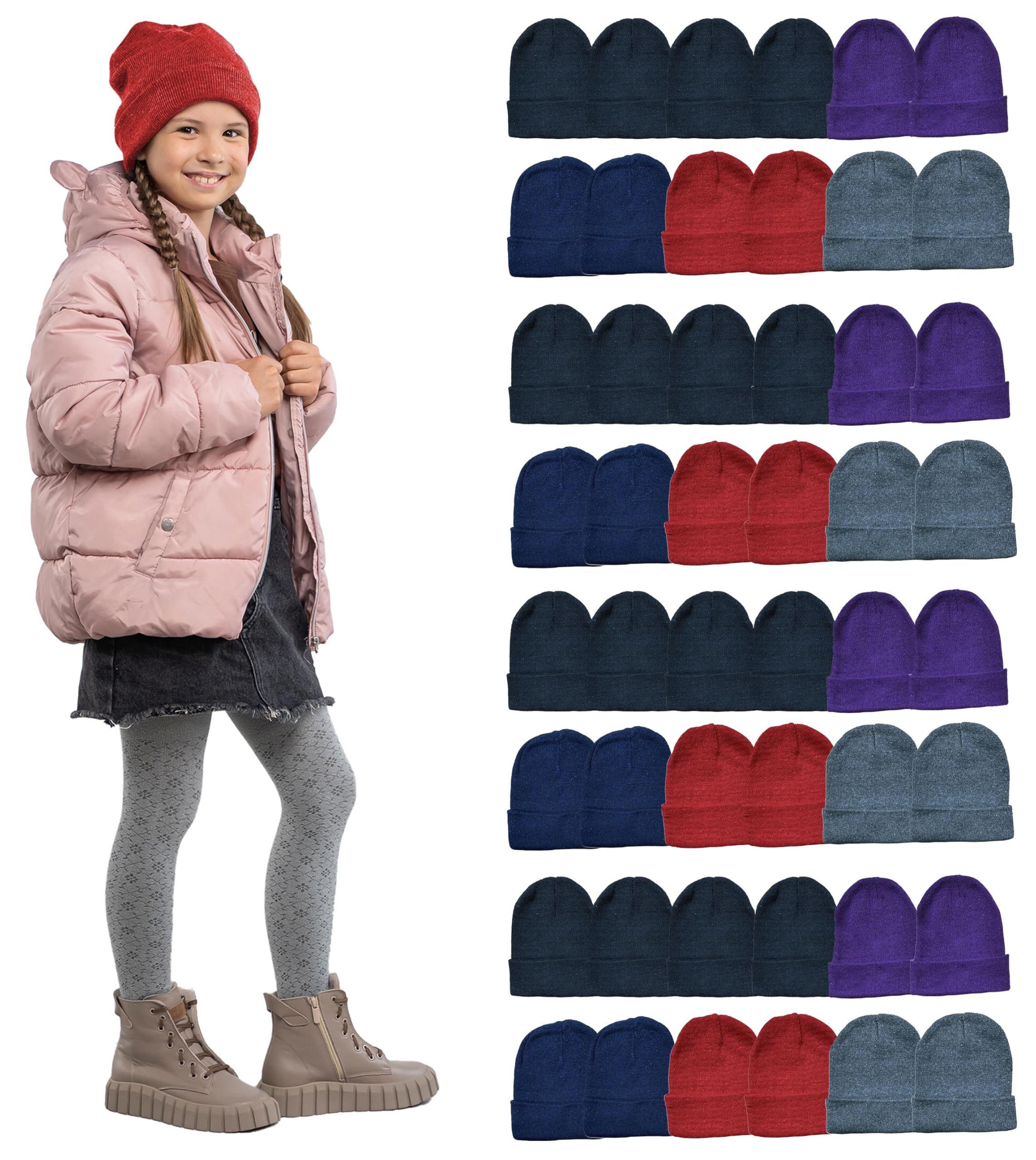 Yacht & Smith Wholesale Bulk Winter Thermal Beanies Skull Caps,Unisex - Picture 112 of 167