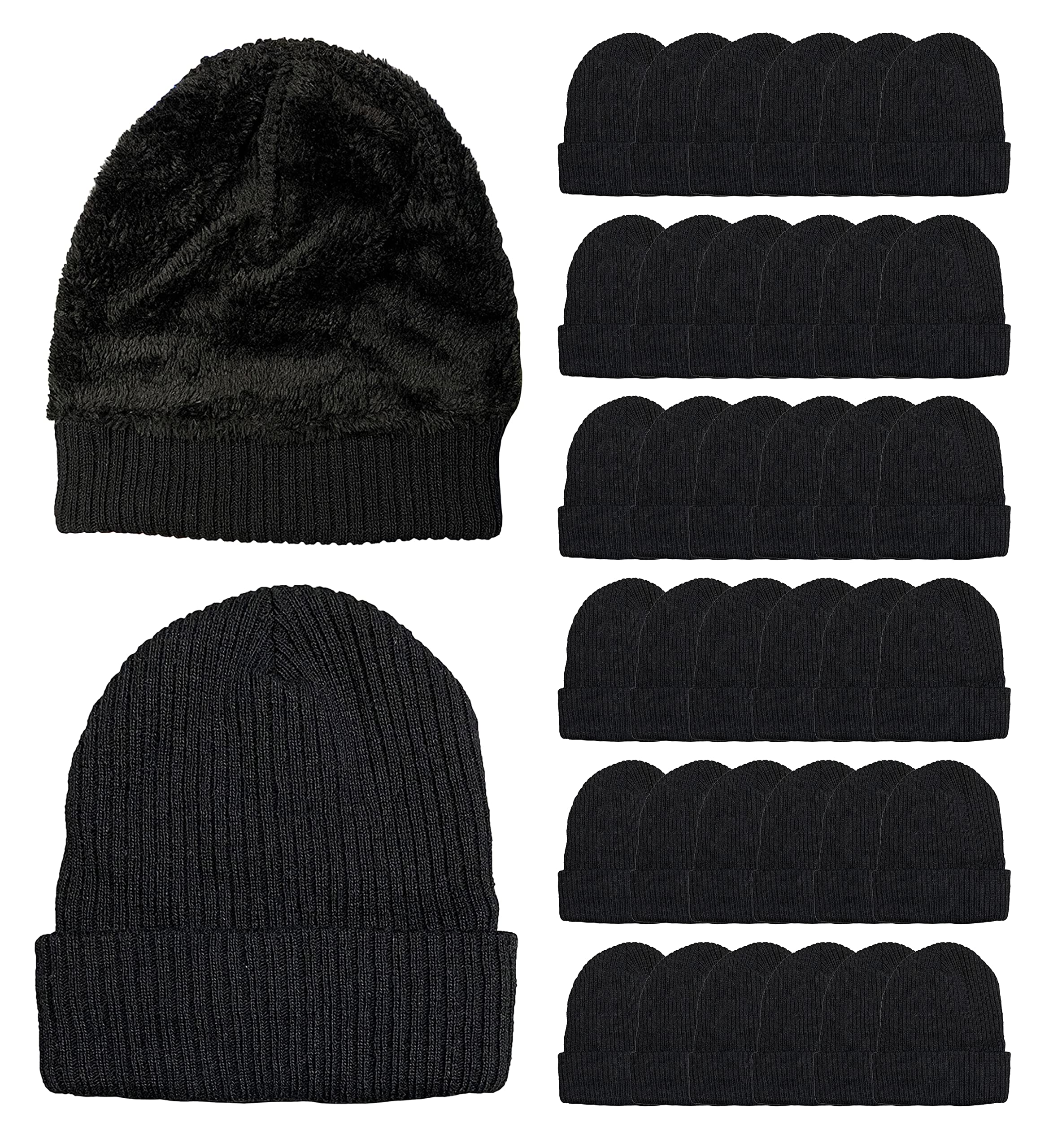 Yacht & Smith Wholesale Bulk Winter Thermal Beanies Skull Caps,Unisex - Picture 147 of 167