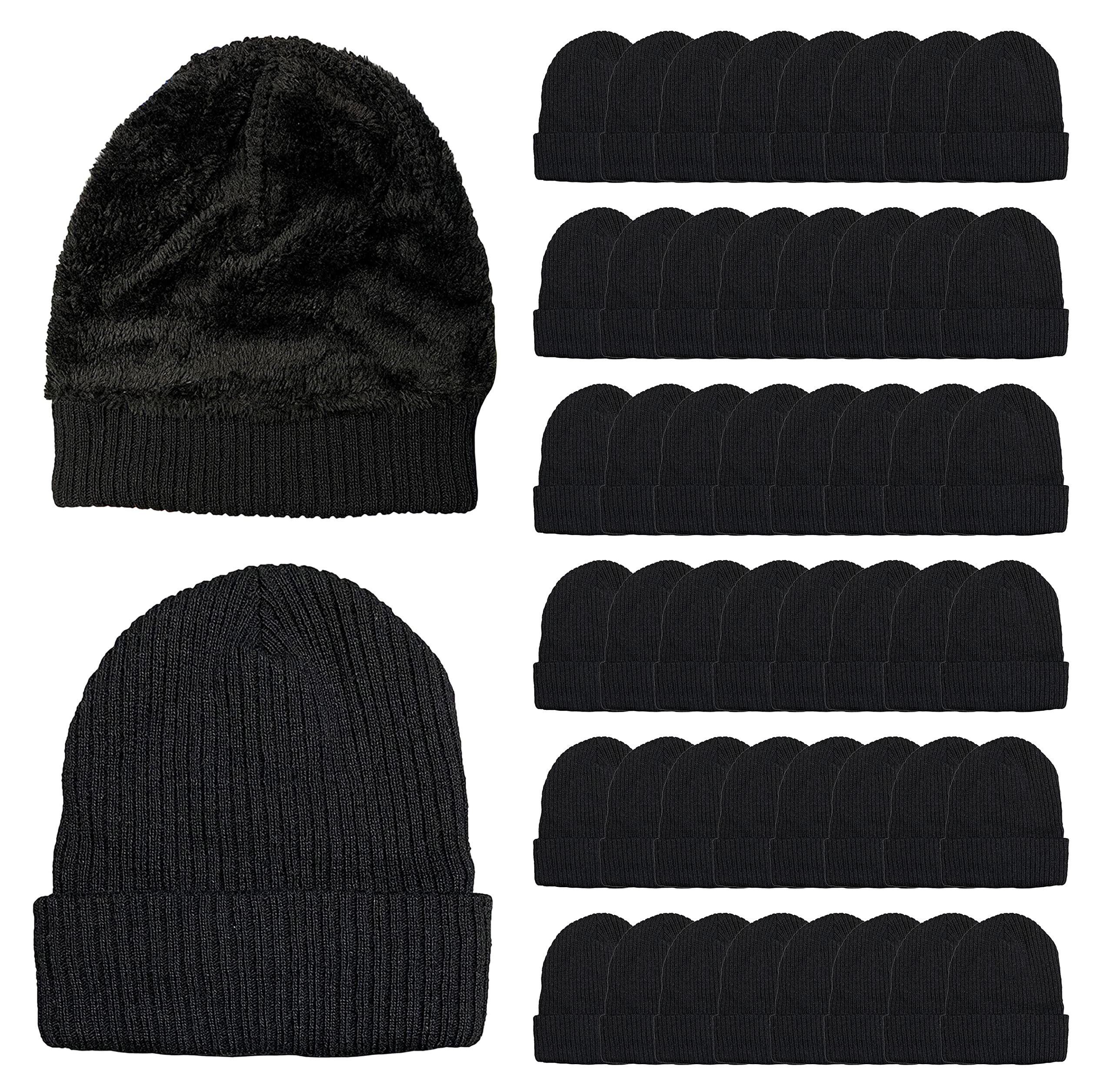 Yacht & Smith Wholesale Bulk Winter Thermal Beanies Skull Caps,Unisex - Picture 154 of 167