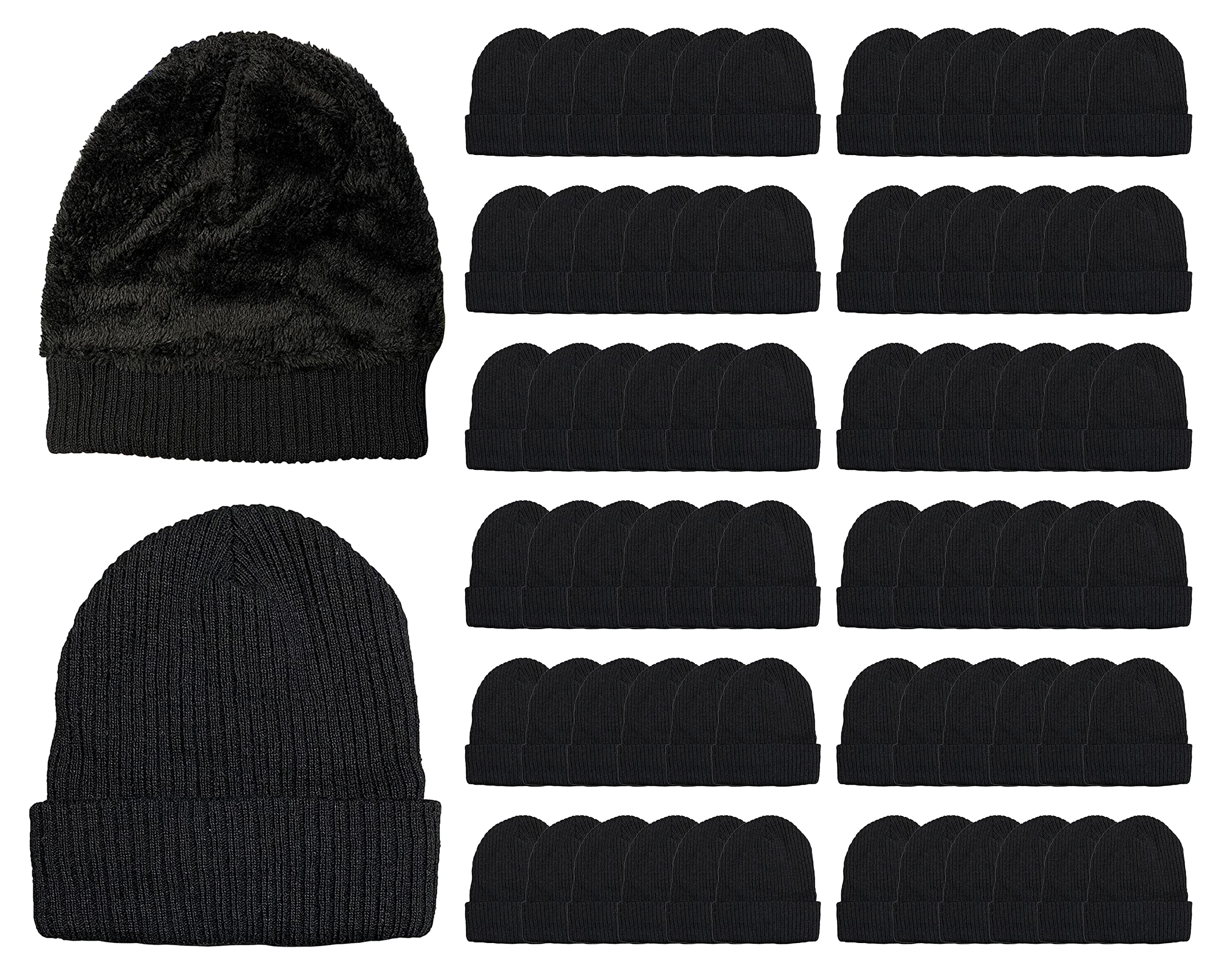 Yacht & Smith Wholesale Bulk Winter Thermal Beanies Skull Caps,Unisex - Picture 161 of 167