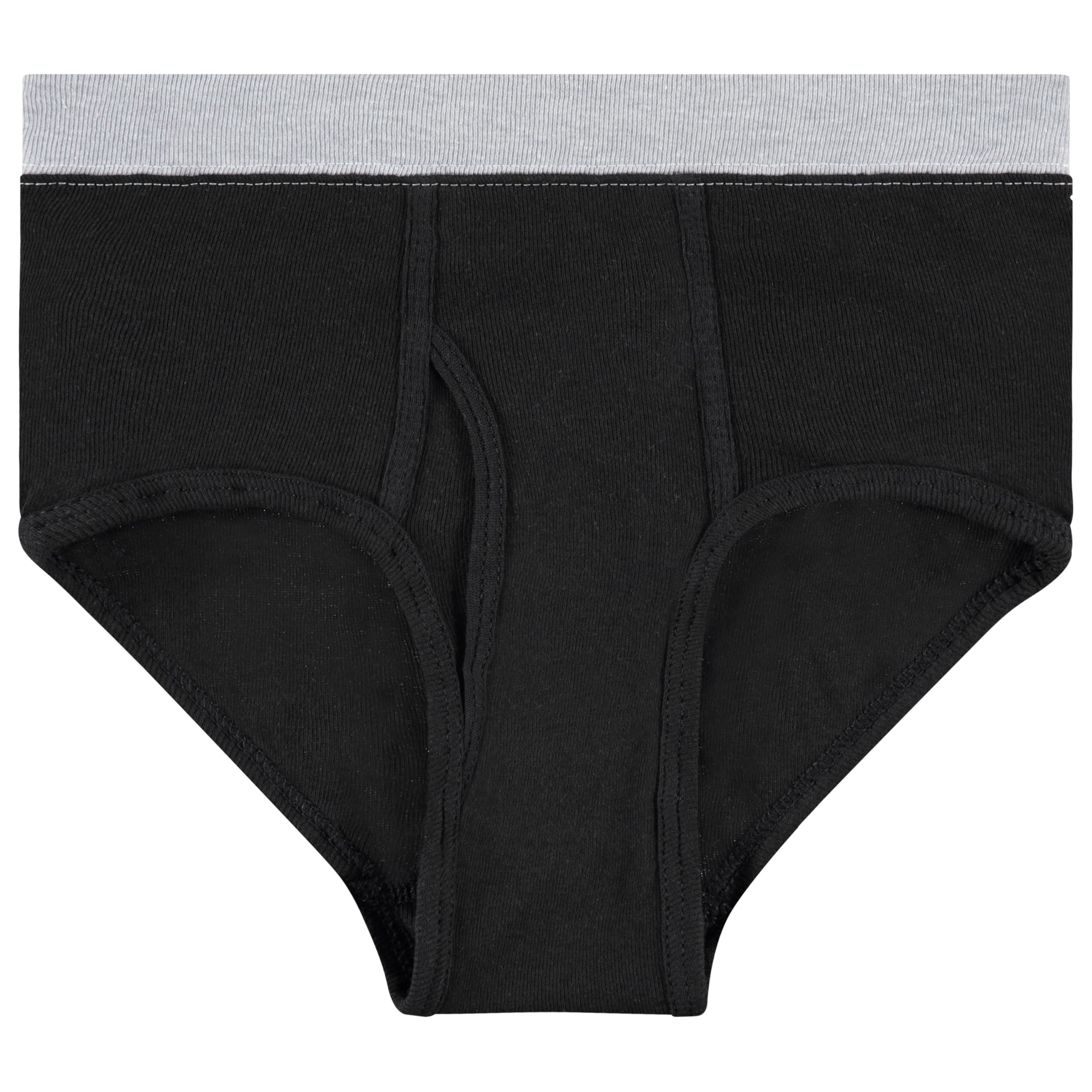 BILLIONHATS 24 Pack Boys Cotton Underwear Briefs, White And Assorted Colors - Picture 12 of 18