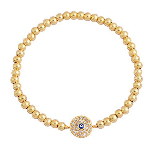My Daily Styles Stainless Steel Evil Eye Stretch Bracelet