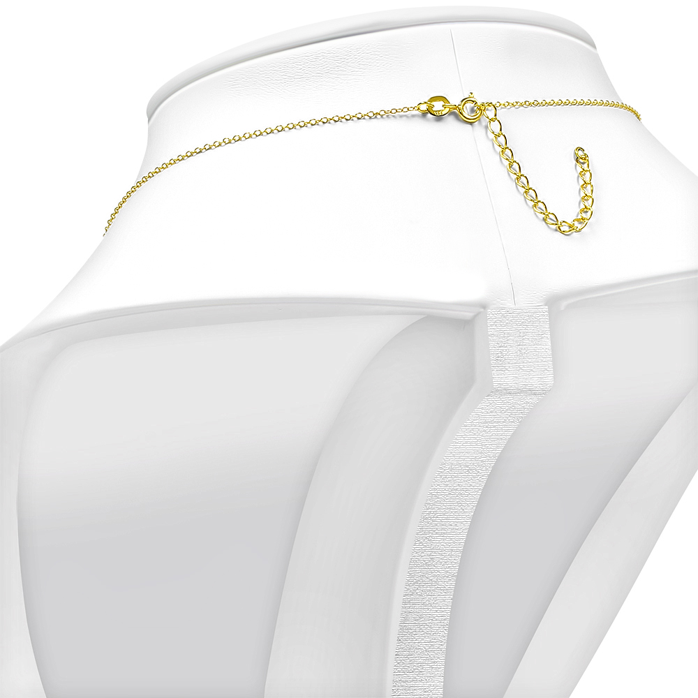Collar colgante de plata esterlina 925 pequeño CZ cinta de concienciación sobre el cáncer de mama - Imagen 6 de 14
