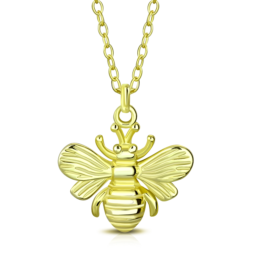 925 Sterling Silver Insect Bug Wasp Bee Pendant Necklace - Bild 10 von 15