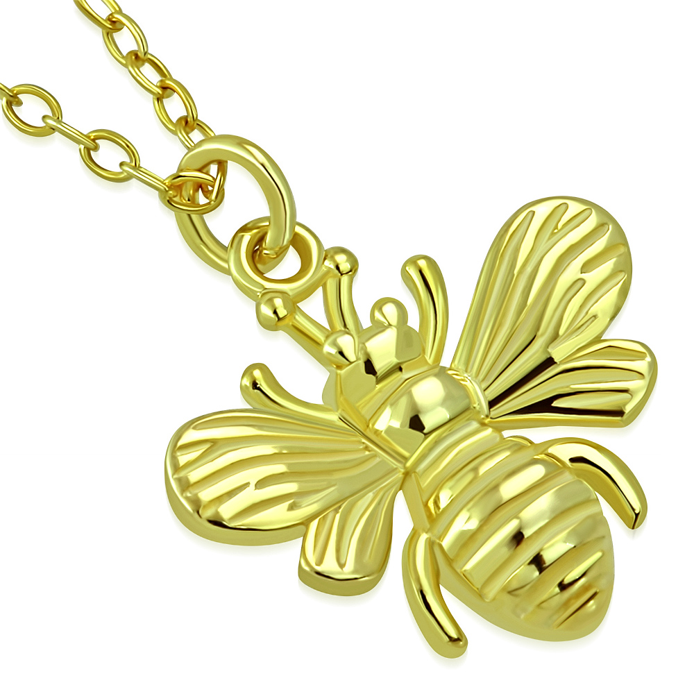 925 Sterling Silver Insect Bug Wasp Bee Pendant Necklace - Bild 7 von 15