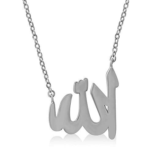 925 Sterlingsilber islamisches Symbol Allah Islam muslimischer Anhänger Halskette - Bild 14 von 20