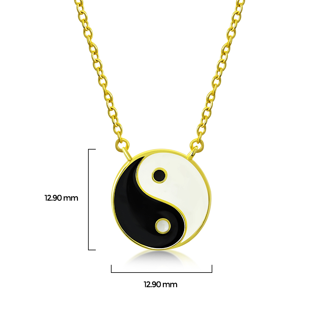 Collar de plata esterlina 925 Yin Yang - Collar símbolo de tai chi - Imagen 7 de 15