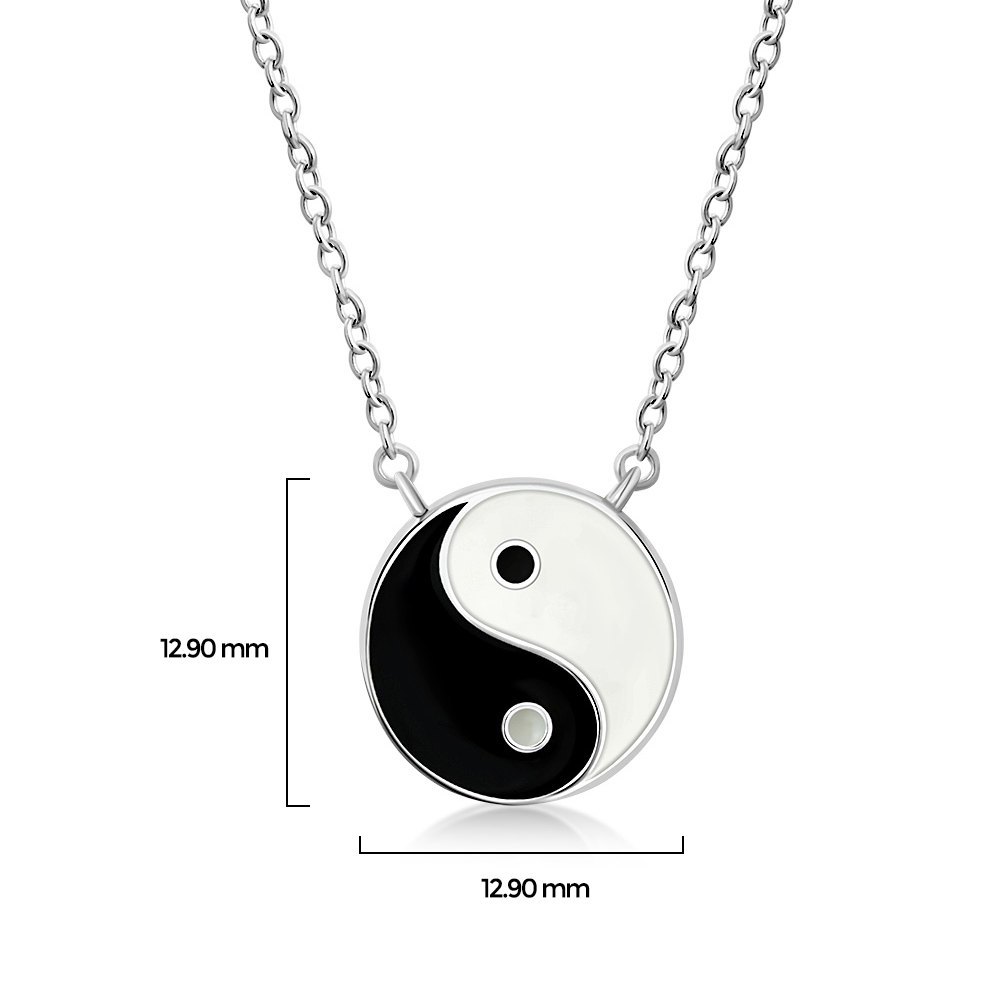 Collar de plata esterlina 925 Yin Yang - Collar símbolo de tai chi - Imagen 14 de 15