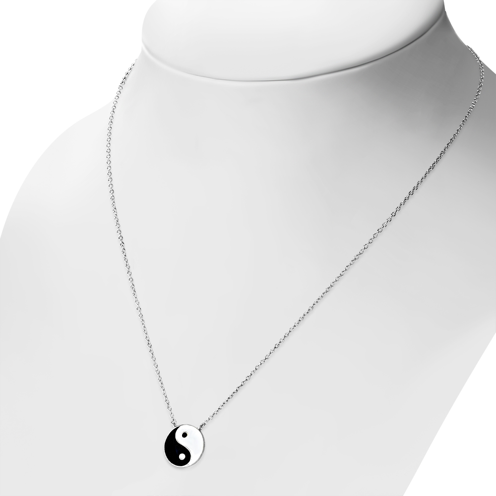 Collar de plata esterlina 925 Yin Yang - Collar símbolo de tai chi - Imagen 12 de 15