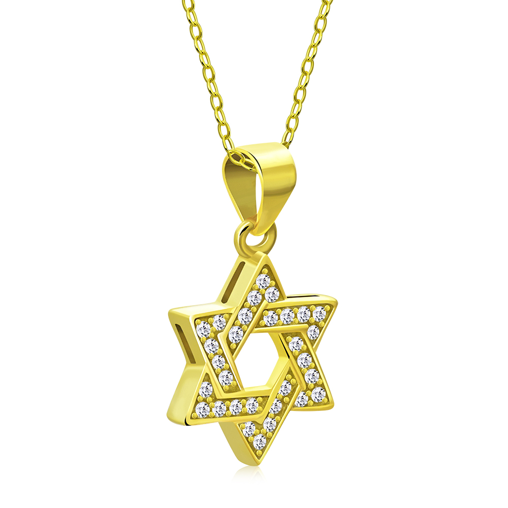 My Daily Styles 925 Sterling Silver Small Star of David CZ Pendant Necklace - Picture 22 of 26