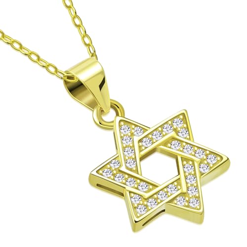 My Daily Styles 925 Sterling Silver Small Star of David CZ Pendant Necklace - Picture 20 of 26