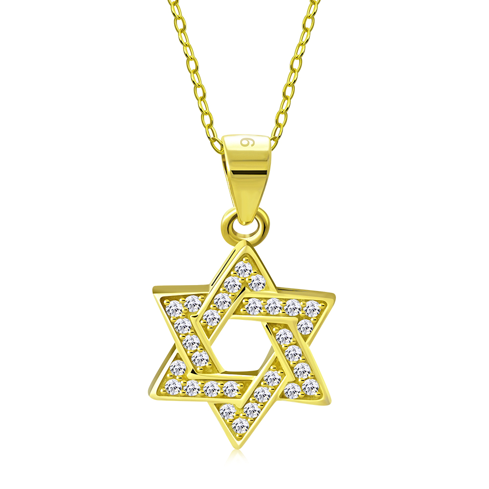 My Daily Styles 925 Sterling Silver Small Star of David CZ Pendant Necklace - Picture 21 of 26