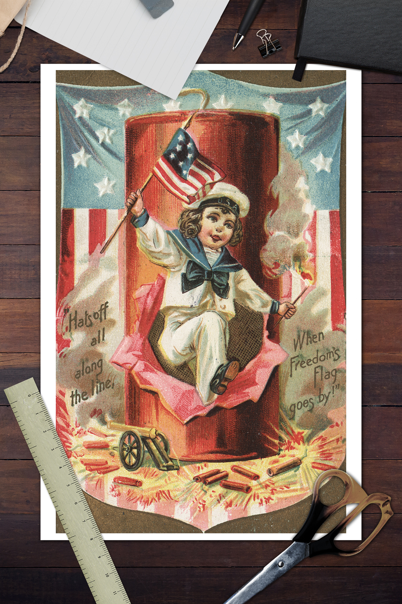 4th of July When Freedom Goes By - Vintage Holiday ...