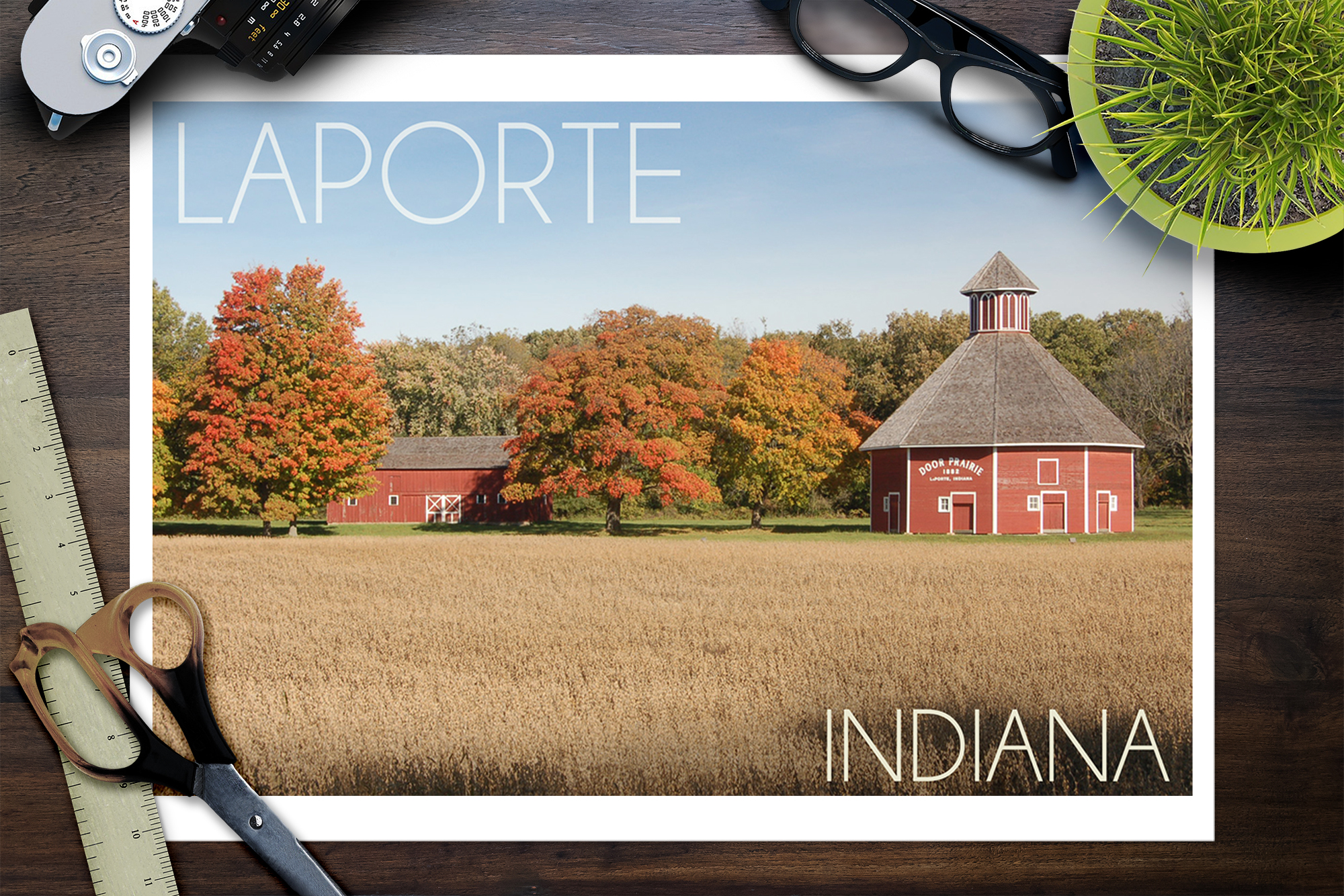 Door Prairie Art Posters, Wood /& Metal Signs, Canvas, Totes LaPorte Indiana