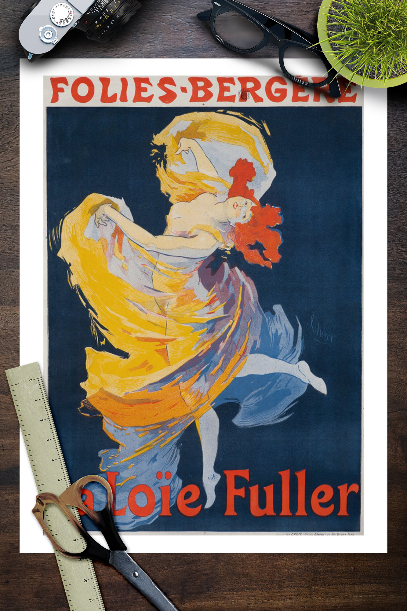 Folies Bergere La Loie Fuller Jules Cheret art print giclee/' 24x36 inch