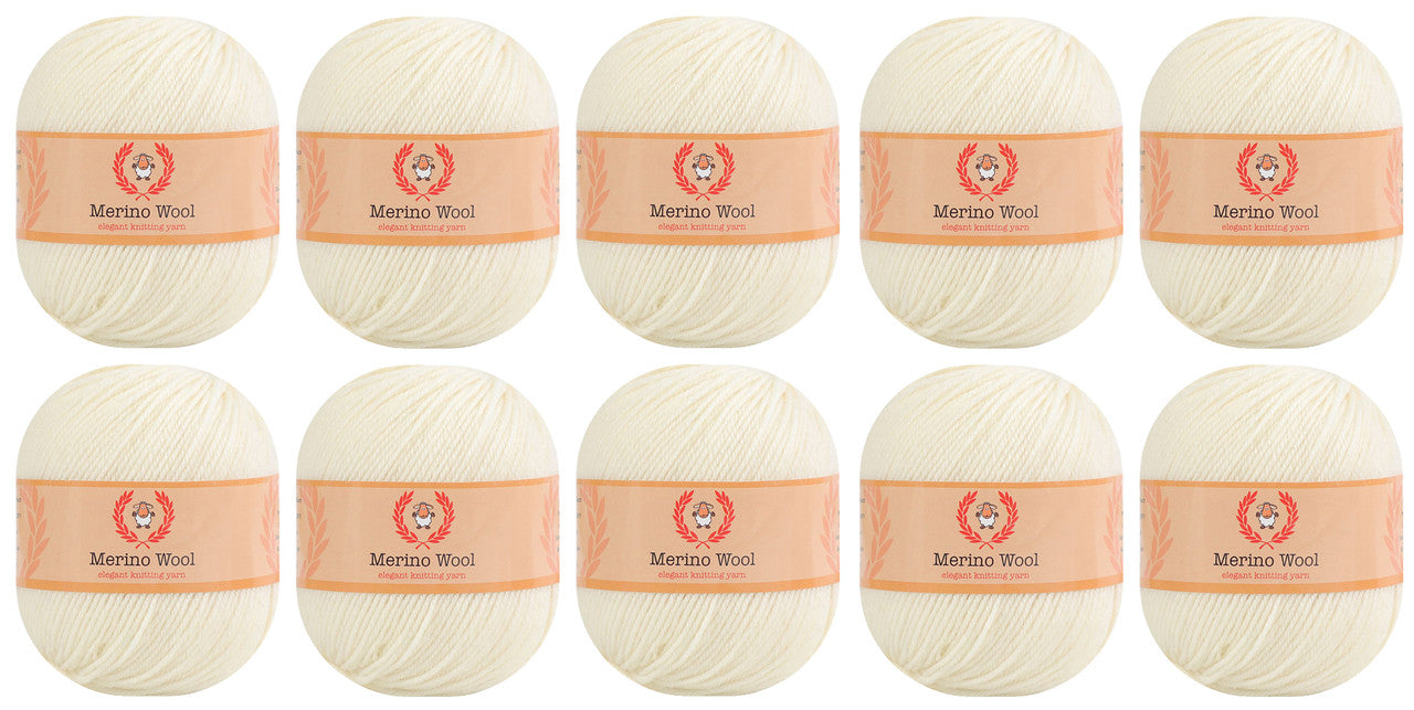 100% Merino Wool Yarn 10 Pack - Crafting Experience with Premium Quality - 第 2/26 張圖片