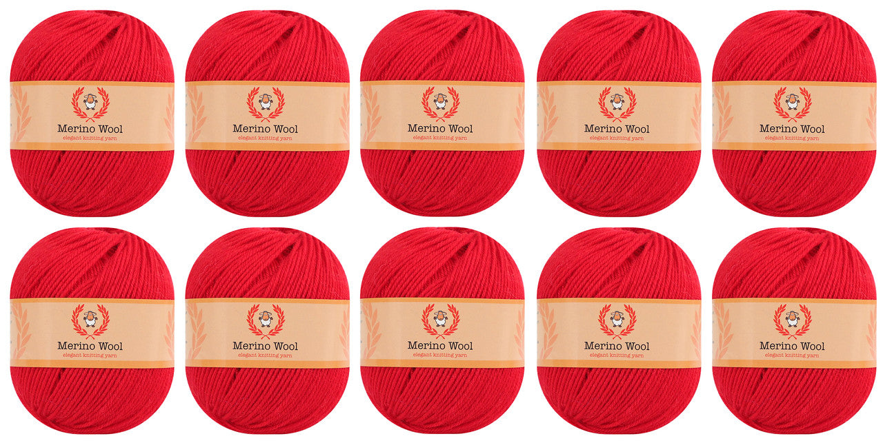 100% Merino Wool Yarn 10 Pack - Crafting Experience with Premium Quality - 第 3/26 張圖片