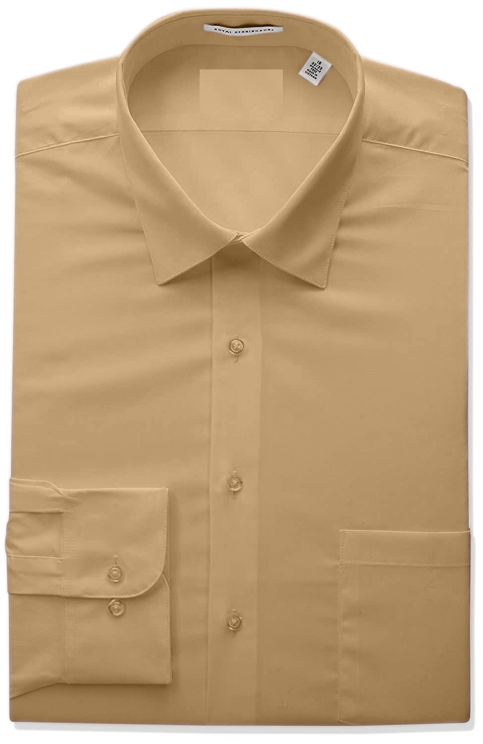 Berlioni Classic Regular Fit Solid Button Up Long Sleeve Pocket Work Dress Shirt - Picture 156 of 194
