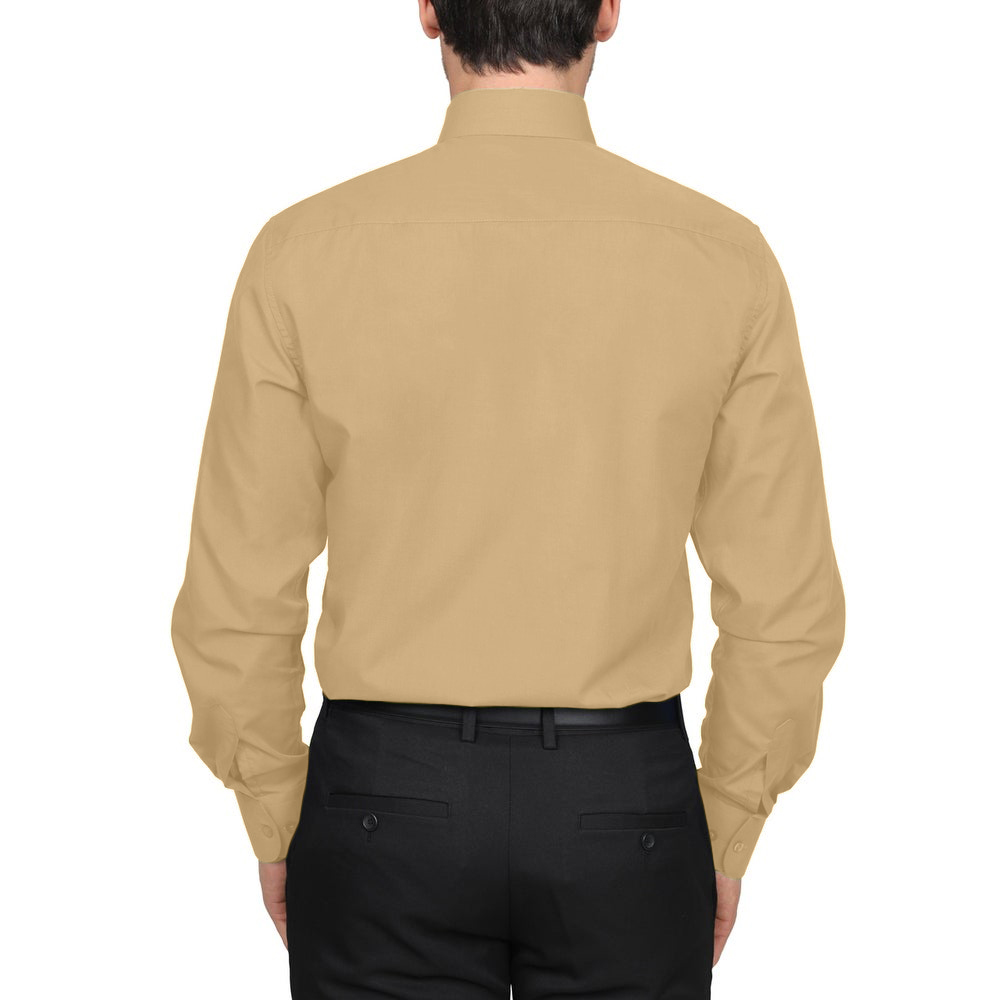 Berlioni Classic Regular Fit Solid Button Up Long Sleeve Pocket Work Dress Shirt - Picture 154 of 194