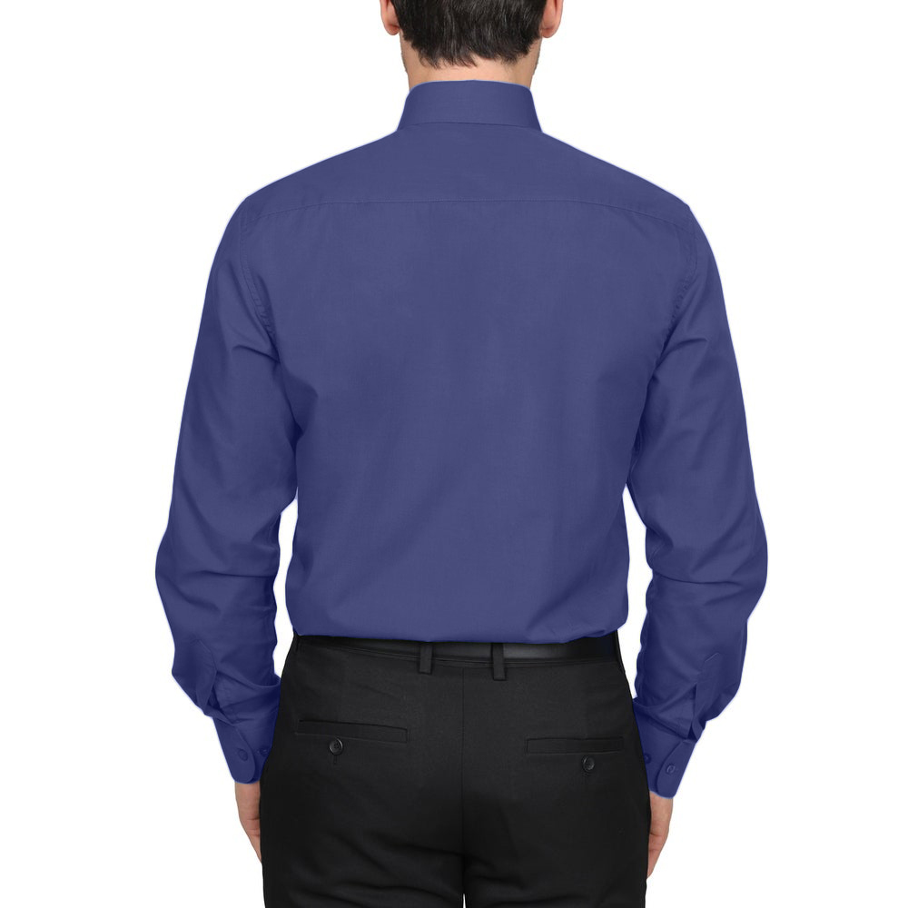 Berlioni Classic Regular Fit Solid Button Up Long Sleeve Pocket Work Dress Shirt - Picture 22 of 194