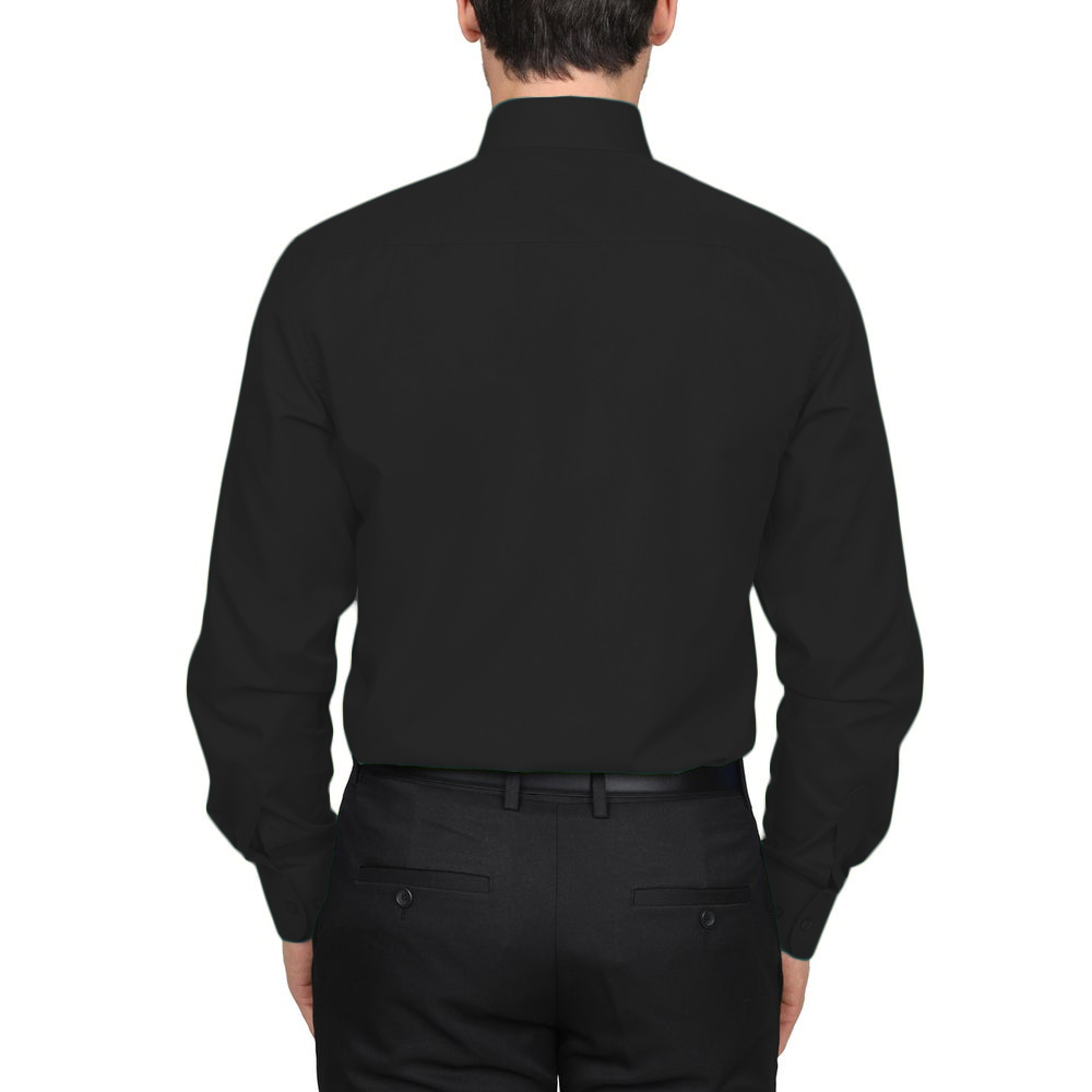 Berlioni Classic Regular Fit Solid Button Up Long Sleeve Pocket Work Dress Shirt - Picture 29 of 194