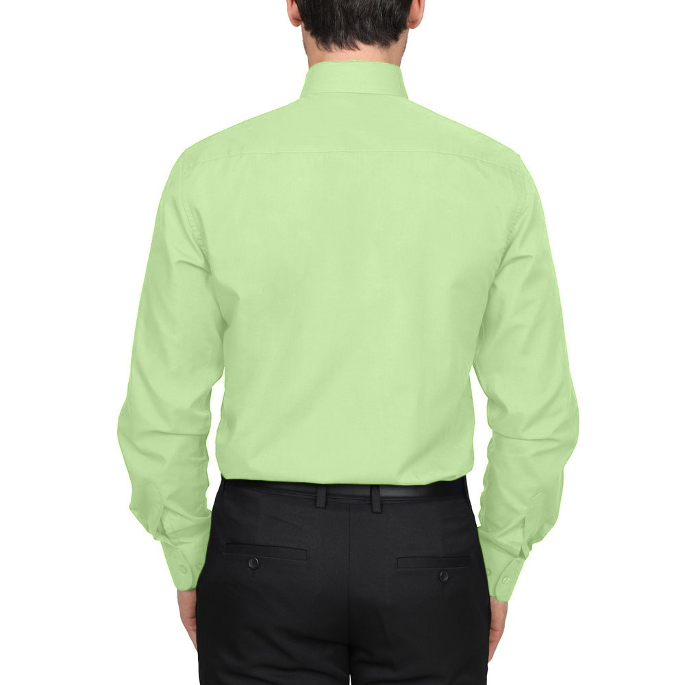 Berlioni Classic Regular Fit Solid Button Up Long Sleeve Pocket Work Dress Shirt - Picture 46 of 194