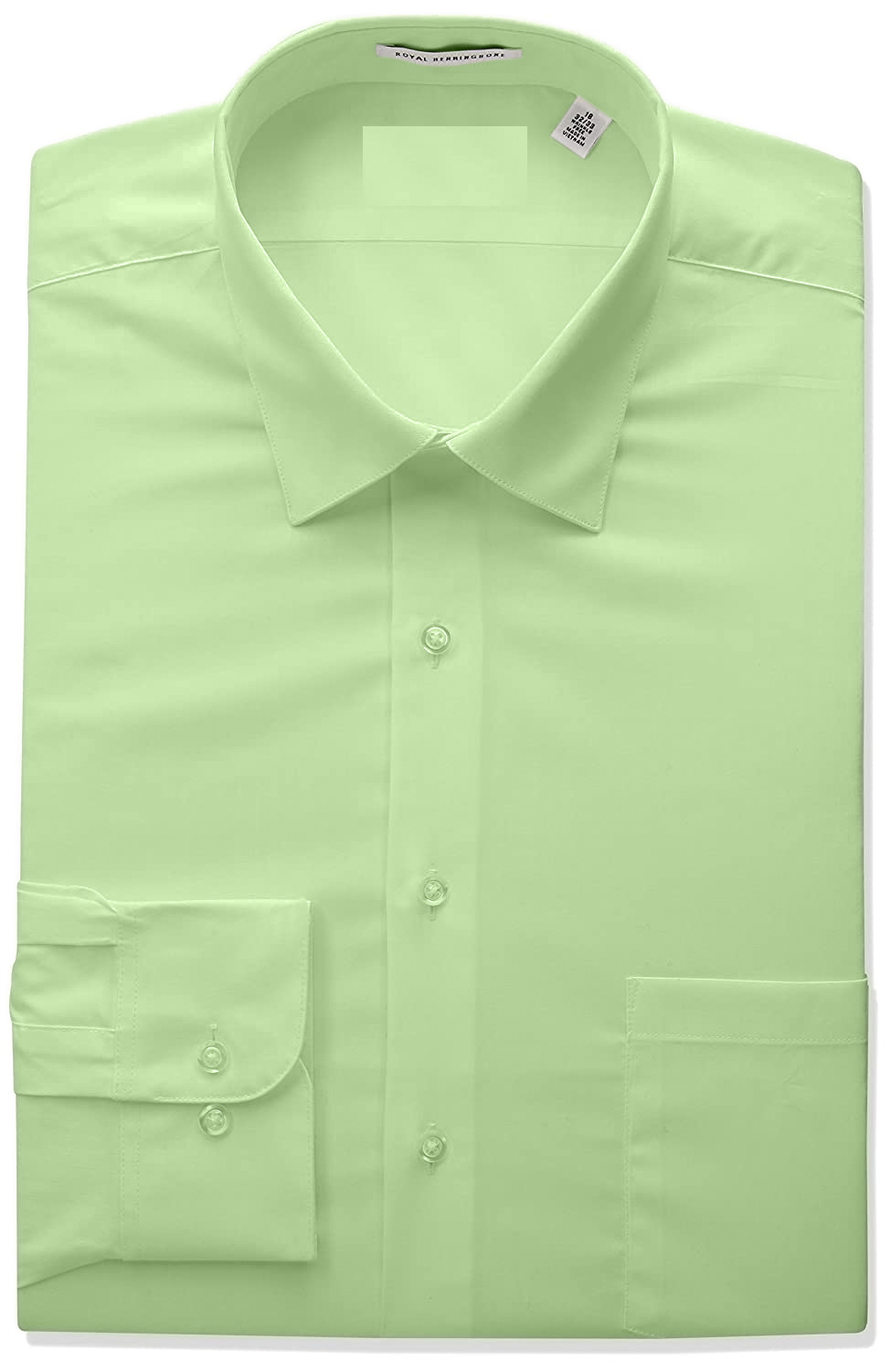 Berlioni Classic Regular Fit Solid Button Up Long Sleeve Pocket Work Dress Shirt - Picture 43 of 194