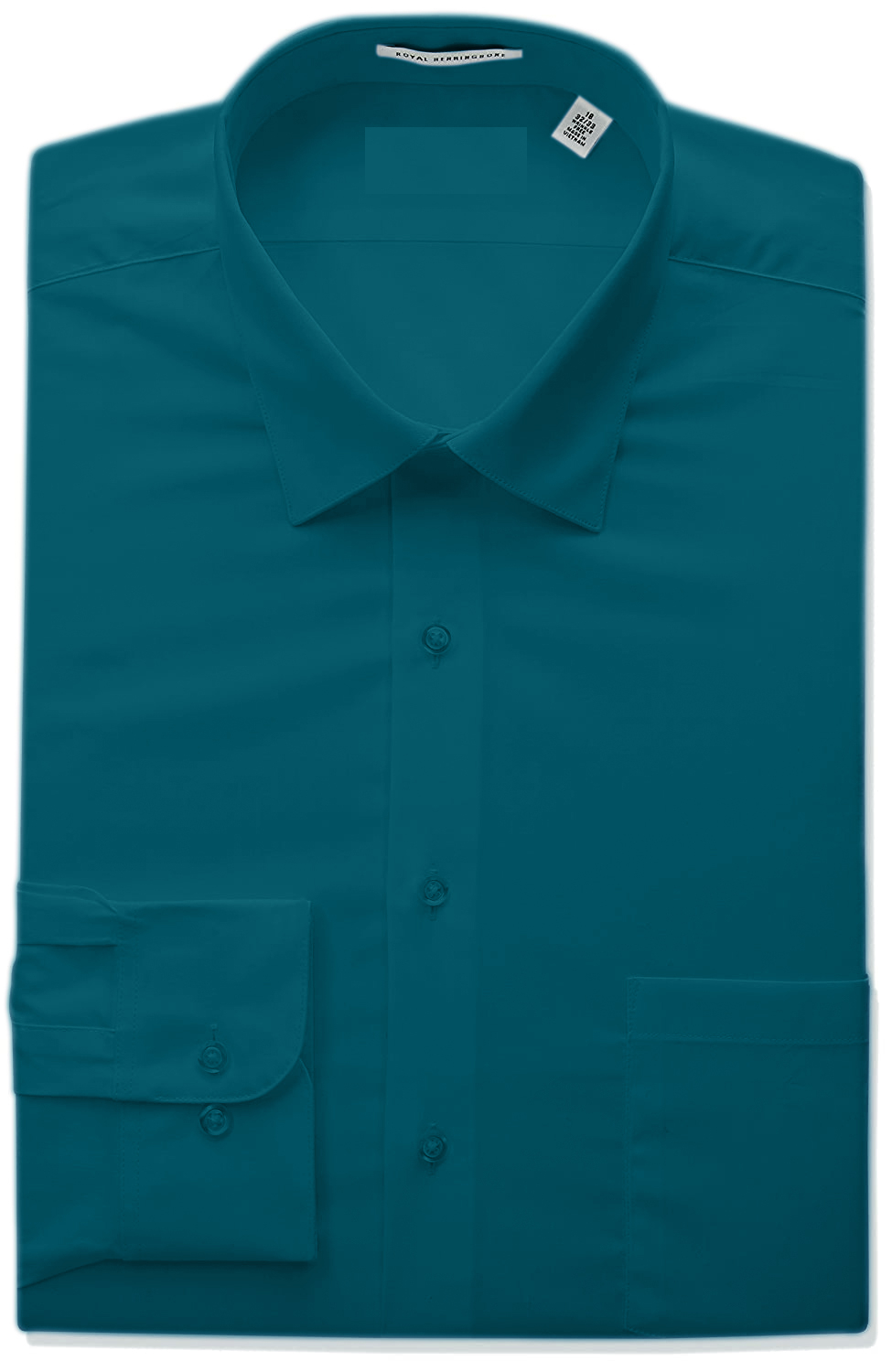 Berlioni Classic Regular Fit Solid Button Up Long Sleeve Pocket Work Dress Shirt - Picture 60 of 194