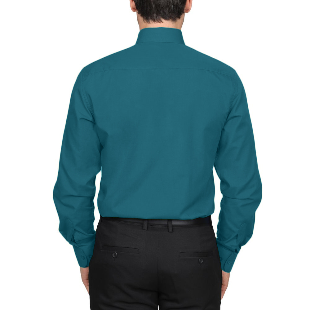 Berlioni Classic Regular Fit Solid Button Up Long Sleeve Pocket Work Dress Shirt - Picture 58 of 194
