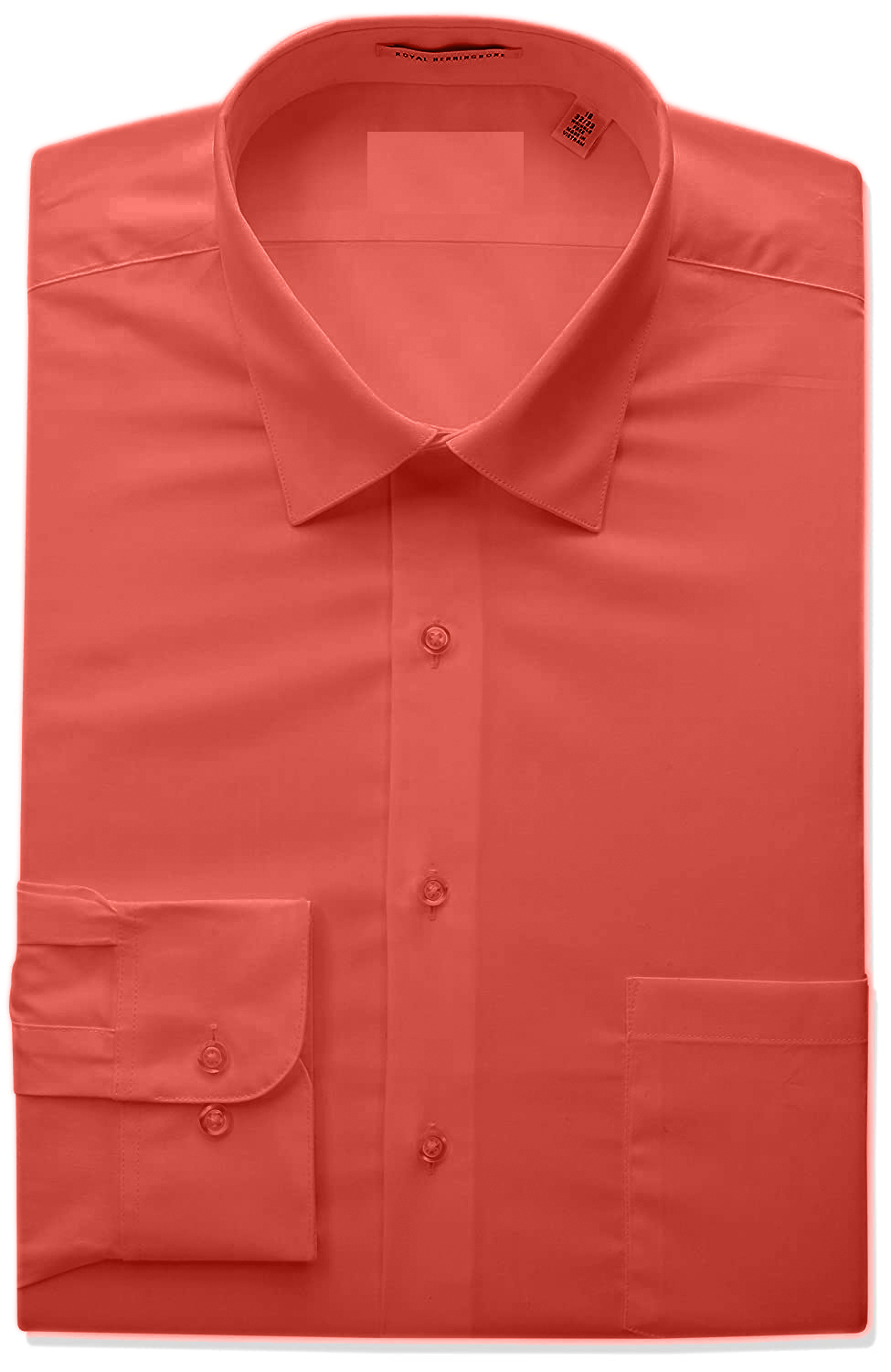 Berlioni Classic Regular Fit Solid Button Up Long Sleeve Pocket Work Dress Shirt - Picture 96 of 194