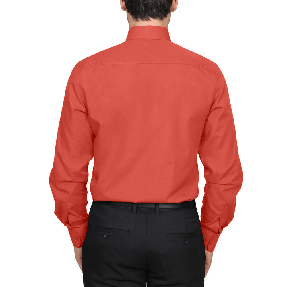 Berlioni Classic Regular Fit Solid Button Up Long Sleeve Pocket Work Dress Shirt - Picture 94 of 194