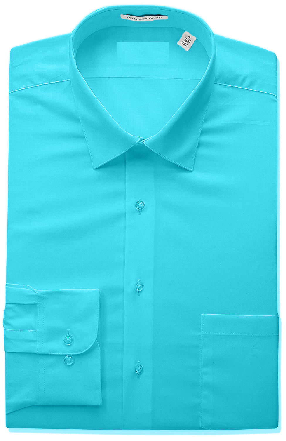 Berlioni Classic Regular Fit Solid Button Up Long Sleeve Pocket Work Dress Shirt - Picture 103 of 194