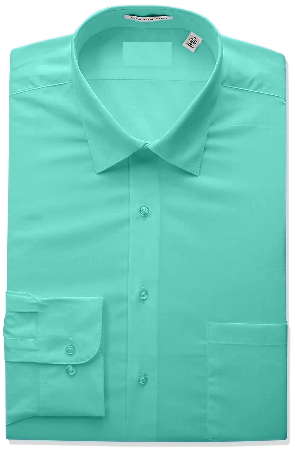 Berlioni Classic Regular Fit Solid Button Up Long Sleeve Pocket Work Dress Shirt - Picture 120 of 194