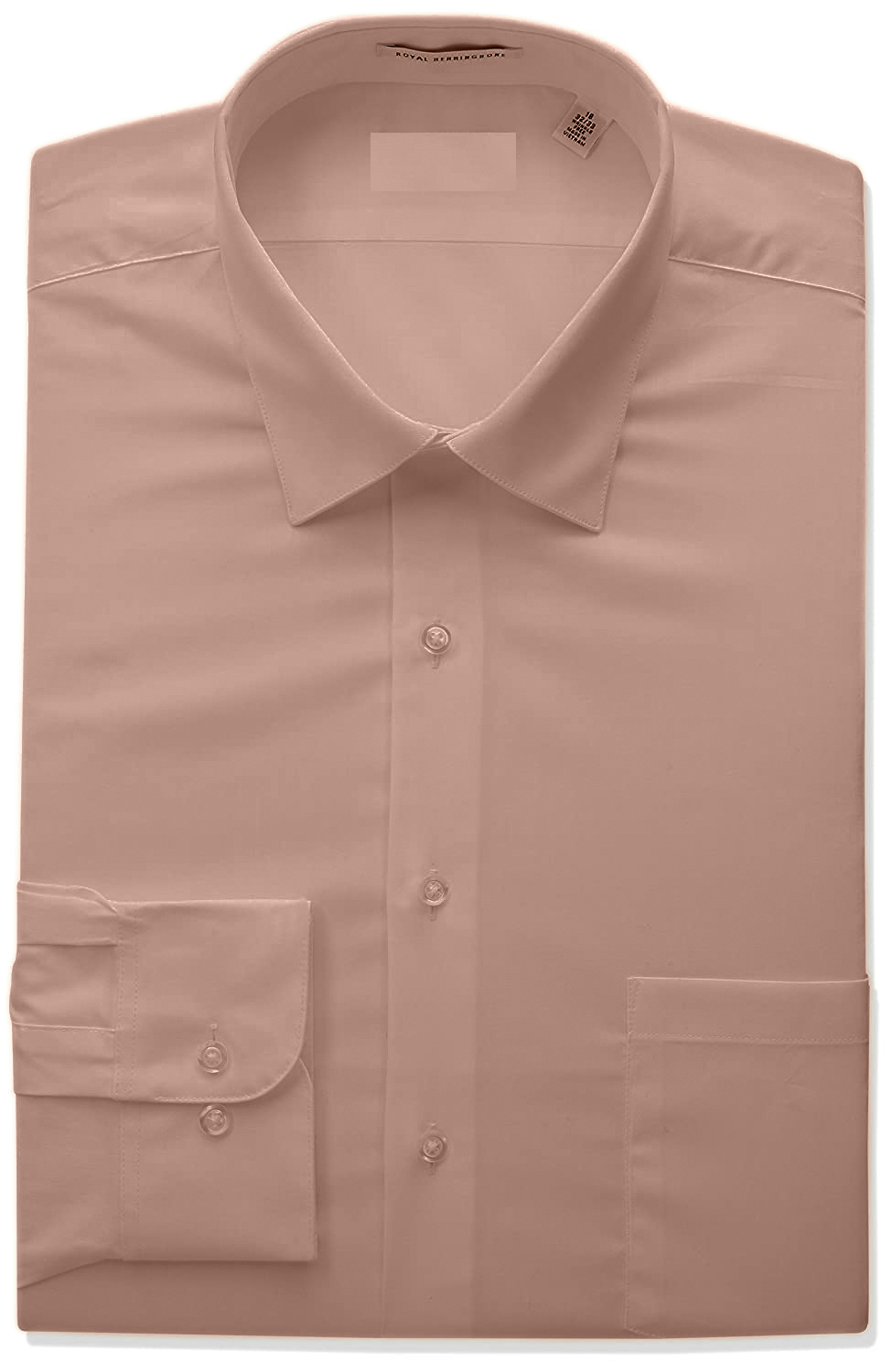 Berlioni Classic Regular Fit Solid Button Up Long Sleeve Pocket Work Dress Shirt - Picture 127 of 194