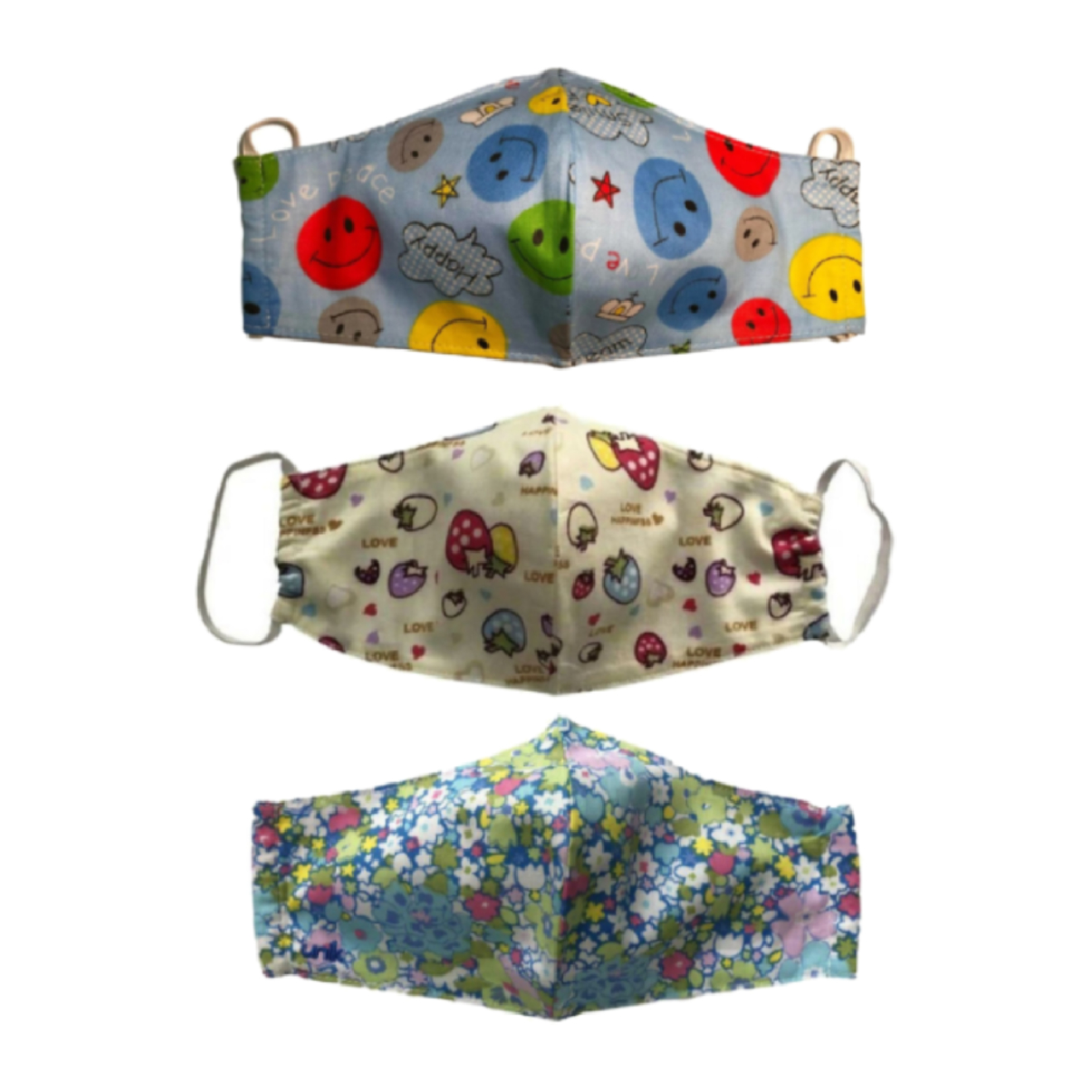 3 Pack Soft Cotton Covering Fashion Adult Size Reusable Washable Face