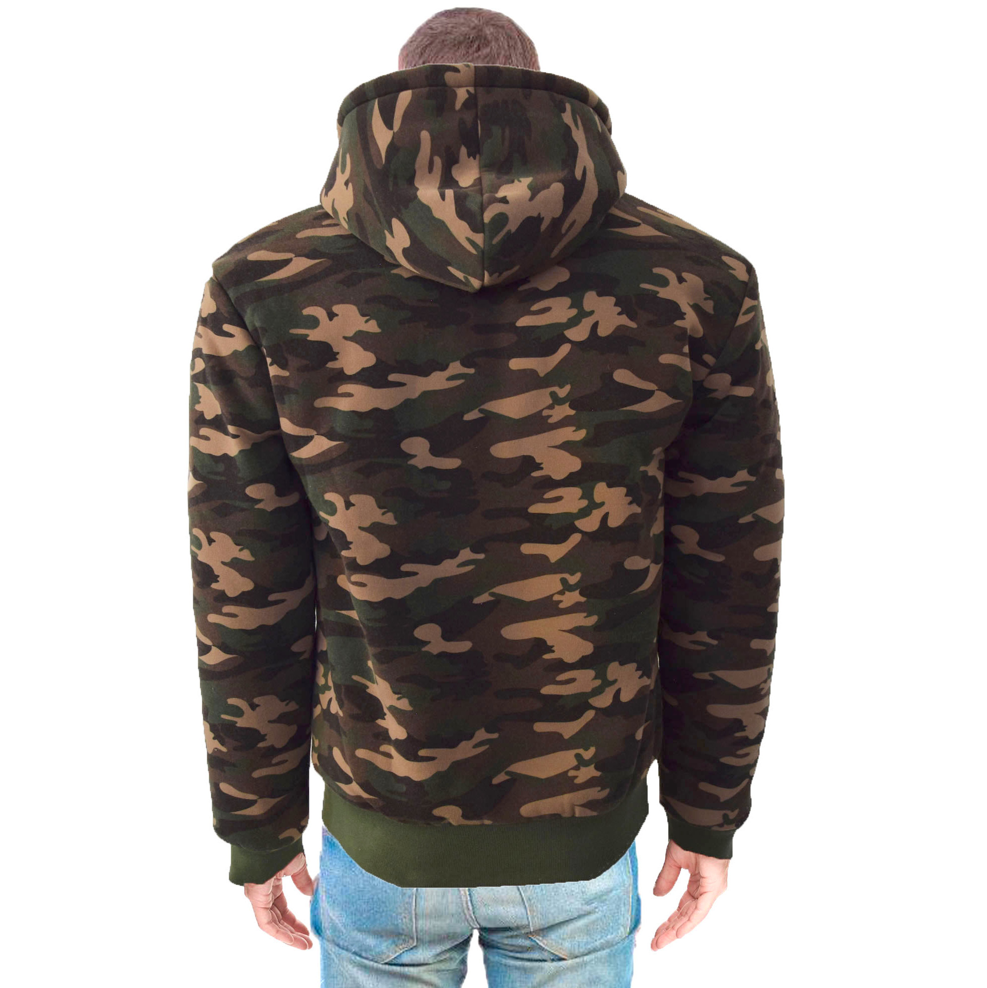 heritage camo sherpa hoodie