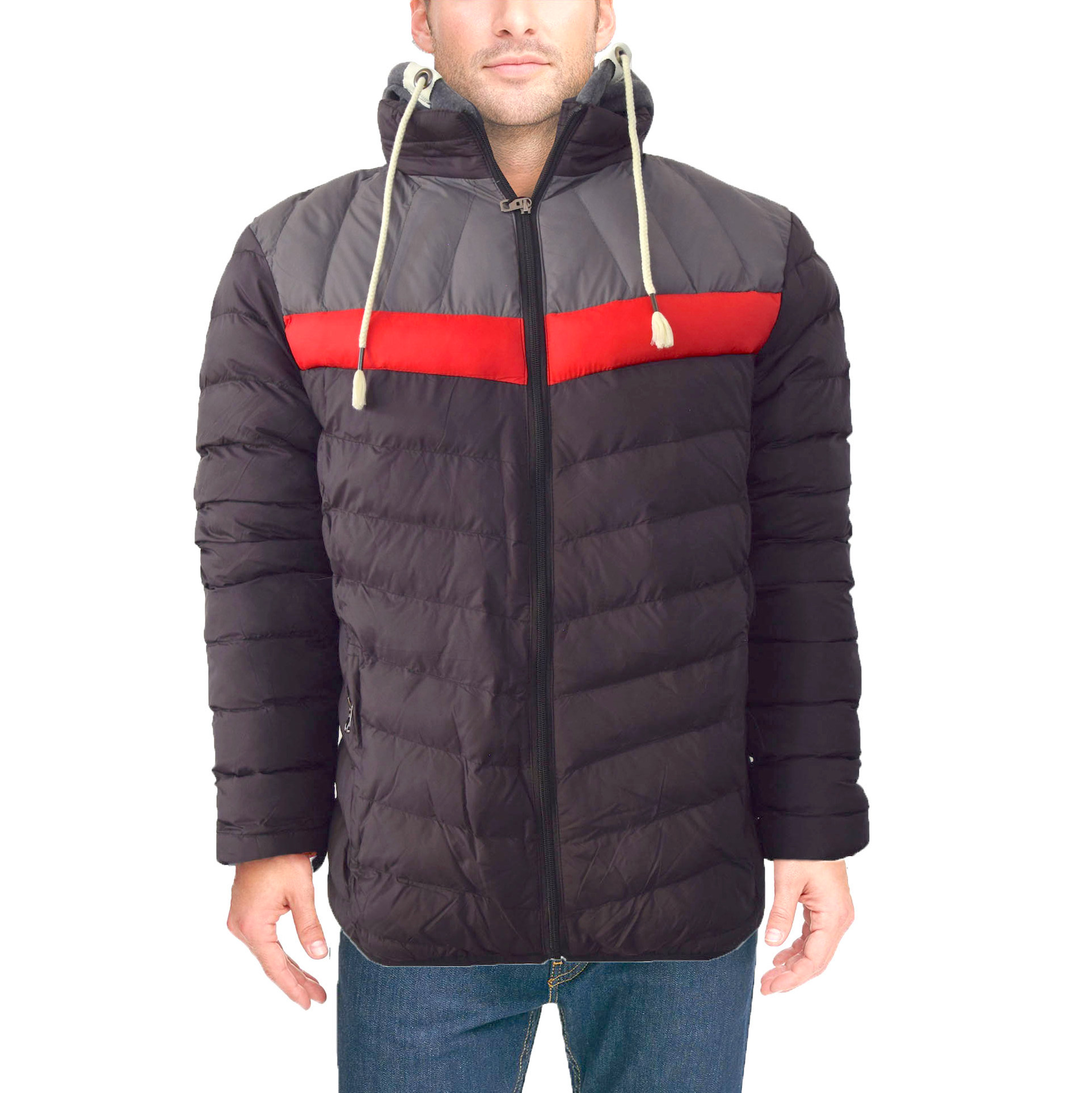 rains hooded puffer coat