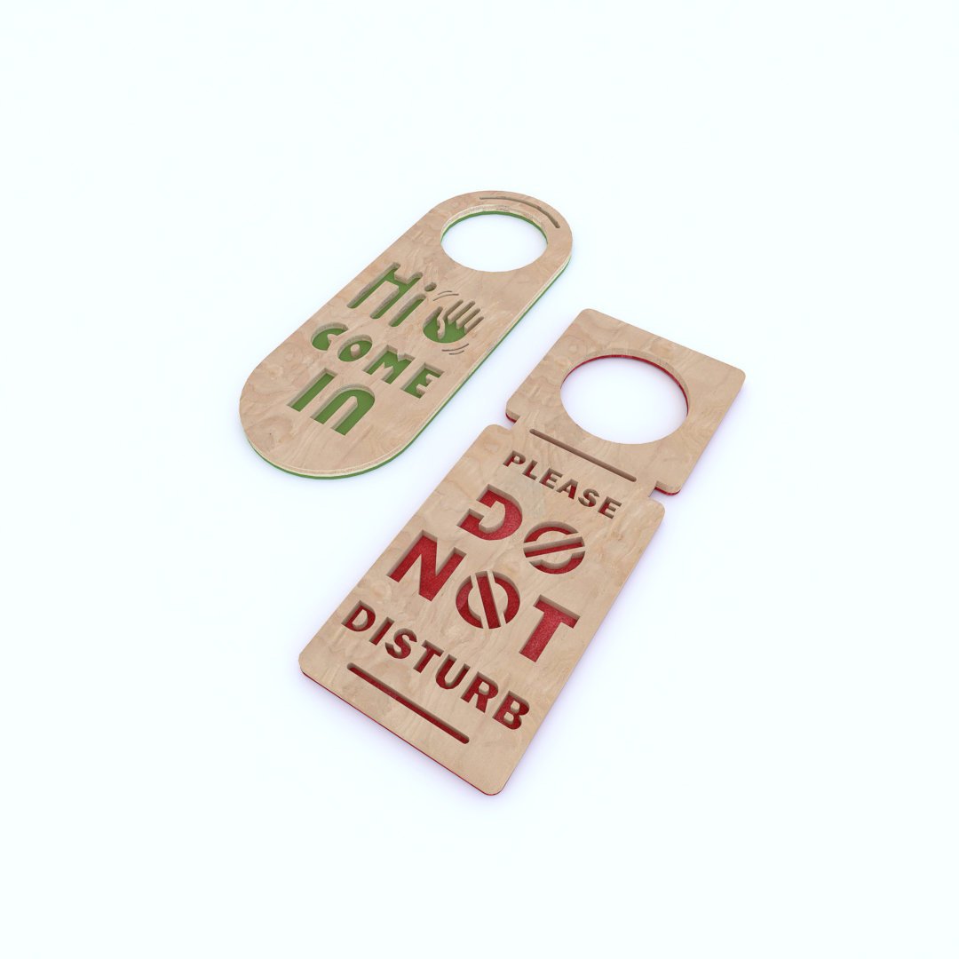 Premium Wood Door Hanger - Do Not Disturb | Come In- Personalized Knob Sign - Picture 10 of 10