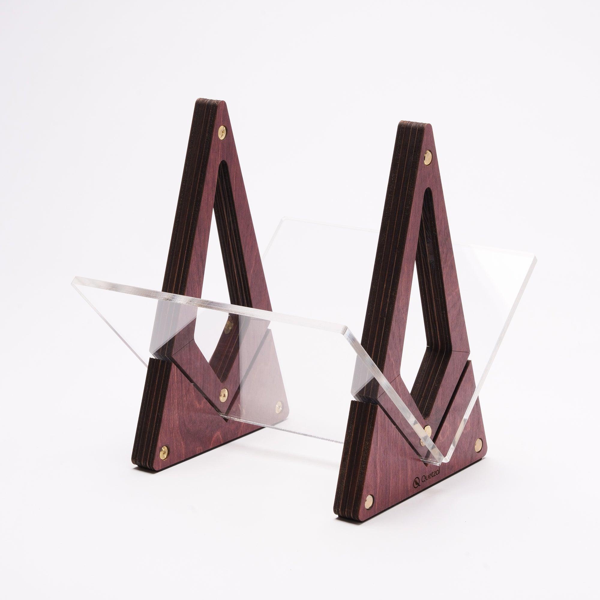 Vinyl Record Storage Display - Mahogany - Imagen 8 de 10