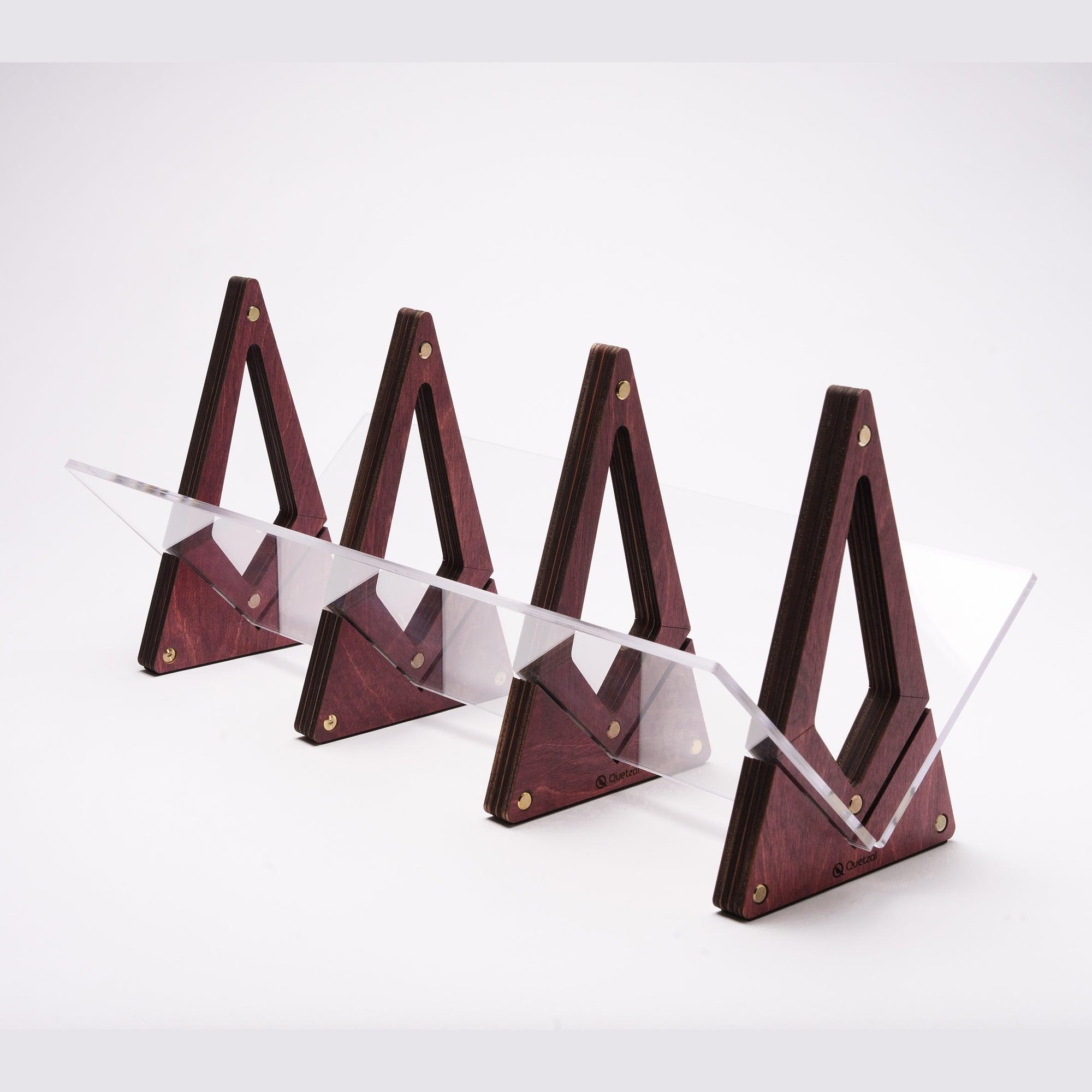 Vinyl Record Storage Display - Mahogany - Imagen 10 de 10