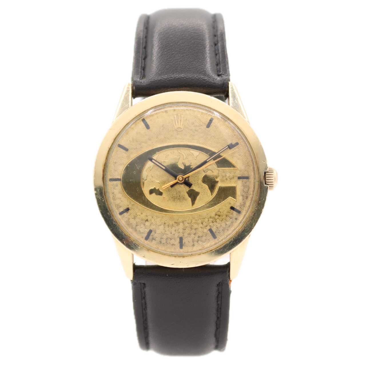 Vintage 34.5mm Rolex Global Insurance Men's Automatic Wristwatch 1520 14k GF