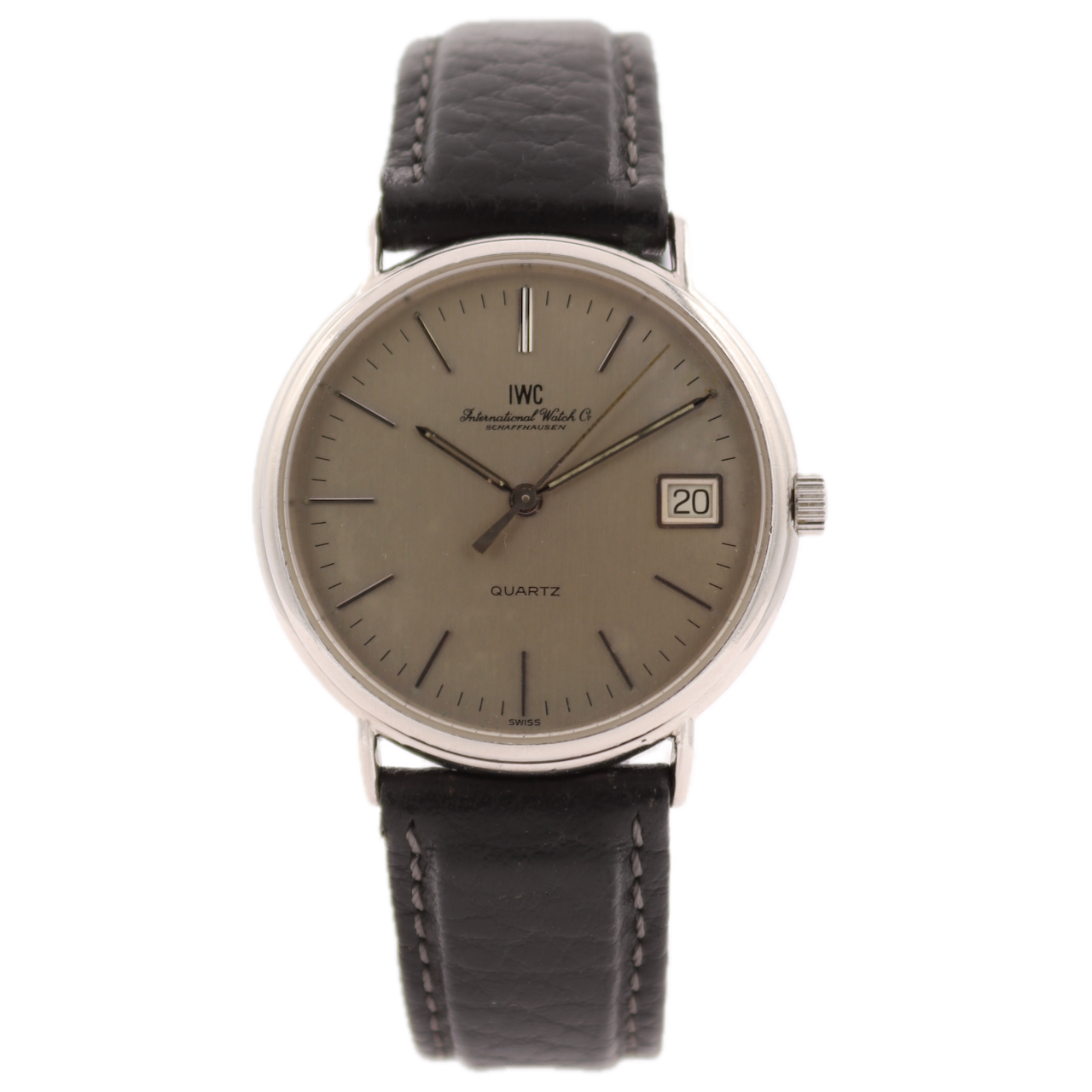 Vintage 34mm IWC 3300 Minimalist Dresswatch Quartz Wristwatch "Pre-Portofino"