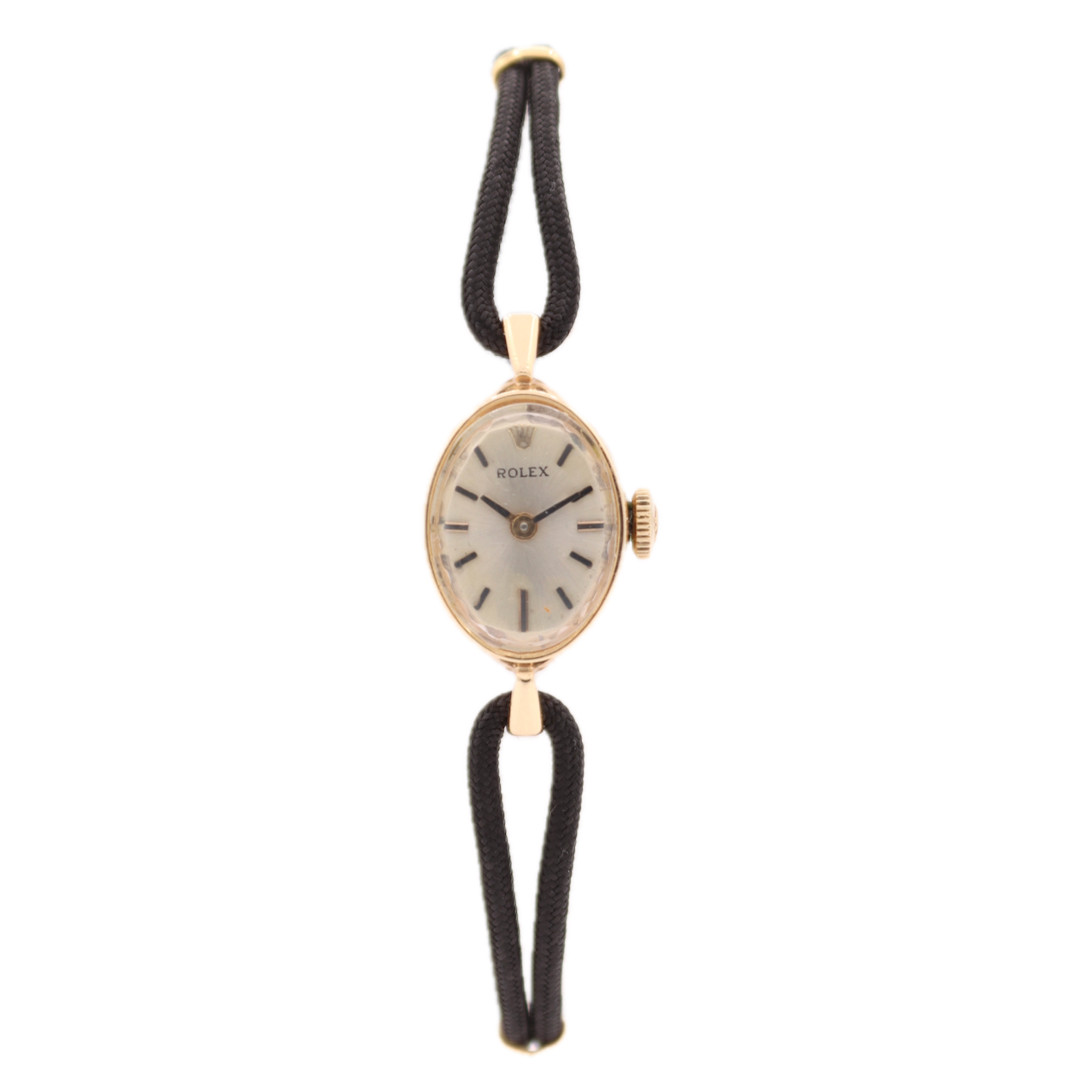 Vintage 13mm 1963 Rolex Cocktail 17J Ladies Mechanical Wristwatch Swiss 14k Gold