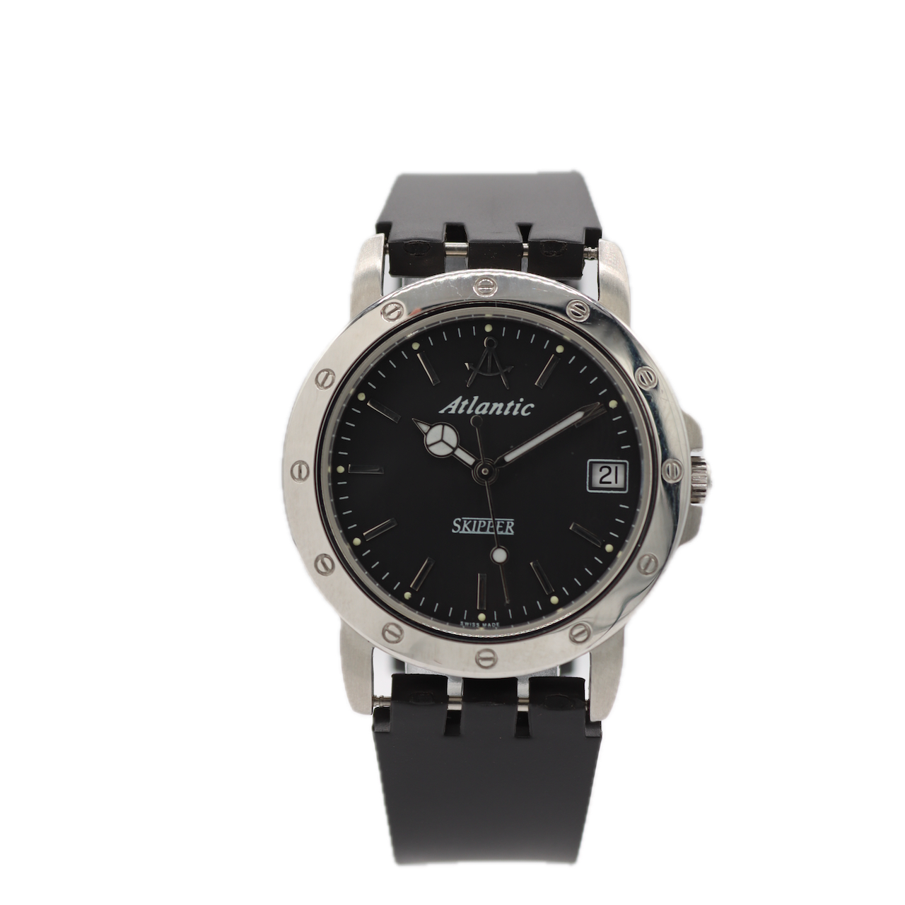 Vintage Atlantic 3404 Skipper Men\'s Automatic Wristwatch Swiss Stainless Steel Atlantic Skipper main image 3